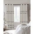 thumbnail image 2 of Vintage Botanical Black Out Curtains 84 Inch Long for Living Room, Herb on Beige Leaves Retro Country Blackout Curtain Shade Thermal Insulated Window Curtains Grommet Drapes 42"x84" 2 Panels, 2 of 8
