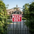 thumbnail image 5 of BAZIC 9" X 12" Keep Out Sign, Warning Stay Out Restricted Area Authorized Home Store Plastic Signs, Waterproof Indoor Outdoor Signage on Wall Door Border, 1-Pack, 5 of 7