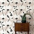 thumbnail image 4 of Tempaper Painted Palm Cocoa Chic Peel and Stick Wallpaper, 20.5" x 16.5', 4 of 7