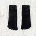 thumbnail image 2 of Five Soft Athletic Mid Tube Casual Breathable Toe Socks Warm Black, 2 of 8