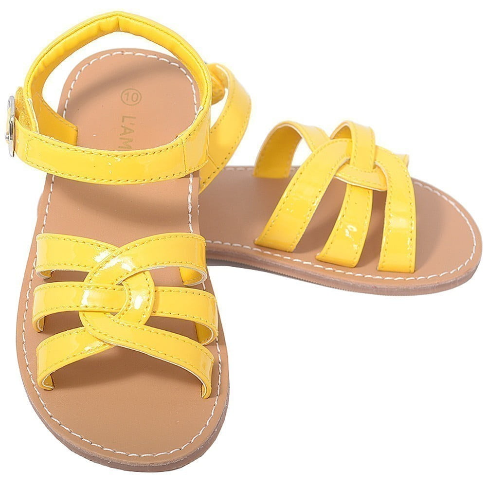 girl yellow sandals