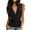 #261-Black, variant on Sleeveless Tops for Women Form Slim Fit Solid Color V Neck Tie Strap Peplum Blouses Trendy for Everyday & Evening Outings