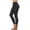 Black plus size high waisted leggings a1, variant on Cagogo Women's Plus Size High Waisted Stretch Leggings Solid Sporty Workout Tight Yoga Pants for Active Lounge Daily Wear, Army Green M
