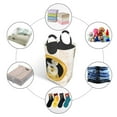 thumbnail image 2 of DouZhe 50L Rectangular Laundry Basket, Cryptocurrency Doge Coin Prints Waterproof Foldable Laundry Hamper with Aluminum Handles, 2 of 6