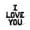 Black, variant on Letter Balloons - I LOVE YOU 16" Inch Alphabet Letters Foil Mylar Balloon Valentine's Day or Anniversary Party Banner (Gold)
