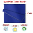 Packanewly Bulk Tissue Paper AIF4 Gift Wrap, 480 Sheets Dark Blue, 15 x