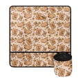 thumbnail image 2 of HELLHERO with 4 Pockets Sewing Machine Mat Premium Fabric Easy to Clean Capybara Orange Pattern for Mother's Day Present Travelling, Thanksgiving, 2 of 5