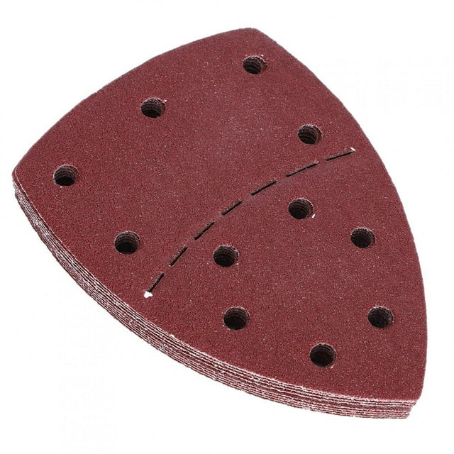 Sanding Sheets, Triangular Sanding Sheet 140x140x100mm 60Pcs Palm Sander Sandpaper, For Wood Leather Rubber Stone 60 Grit