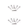 thumbnail image 4 of Eigraketly 6 Pieces Guitar Bridge Universal Solid Replacement Pin Part Component Silver Color Music Instrument String Guitars Nuts Como se muestra 2piezas Eigraketly CBP470833, 4 of 6