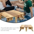 thumbnail image 4 of KAKOWELY Dual-use Wood Table Light Brown Picnic Activities 1Set, 4 of 8