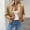 Yellow, variant on Women's Metallic Bomber Jacket Trendy Sparkly Coats for Nights Going Out Casual Spring Fall Outerwear Zip Up Yellow 3XL