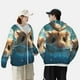 thumbnail image 4 of Fotbe Cute Swimming Guinea Pig Chaqueta con Protección Solar UPF 50+ para Hombre y Mujer, Camisa con Capucha y Bolsillos-Small, 4 of 7