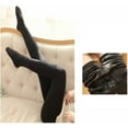 thumbnail image 3 of Women Winter Fleece Lined Tights Fake Translucent Sheer Warm High Waist Pantyhose Stocking Thermal Flawless Leggings Fall Autumn, 3 of 9