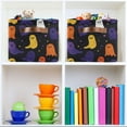 thumbnail image 6 of Yayeee Canvas Storage Basket with Handles for Shelves Fabric Bins Closet Organizer, Halloween Colorful Ghosts, 6 of 8