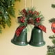 thumbnail image 1 of Adorno colgante de campanas navideñas, decoración navideña rústica de metal, decoración navideña para manualidades, fiesta, foto, accesorio Pintura verde, 1 of 8