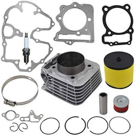 ALL-CARB Bore Piston Complete Standard Sized Cylinder Piston Kit with Gaskets 85mm Replacement for Honda Trx400ex 1999-2008 12100-KCY-670 12191-KCY-672