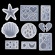 thumbnail image 2 of DIY Cristal Resina Epoxi Corazón Garra De Gato Cabujón Moldes De Silicona Flores Secas Joyería Colgante UV, 2 of 4
