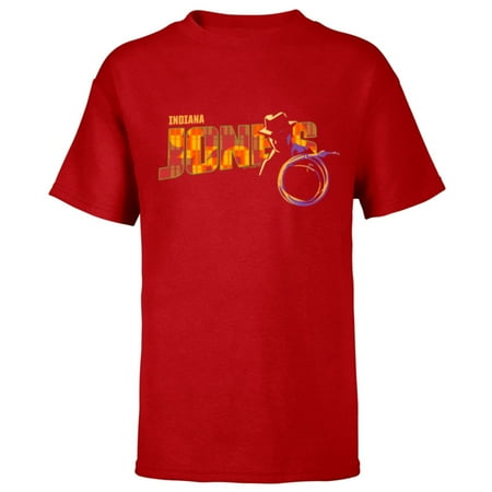 Lucasfilm Indiana Jones and the Dial of Destiny ’60s Name – Short Sleeve T-Shirt for Kids – Customized-Red