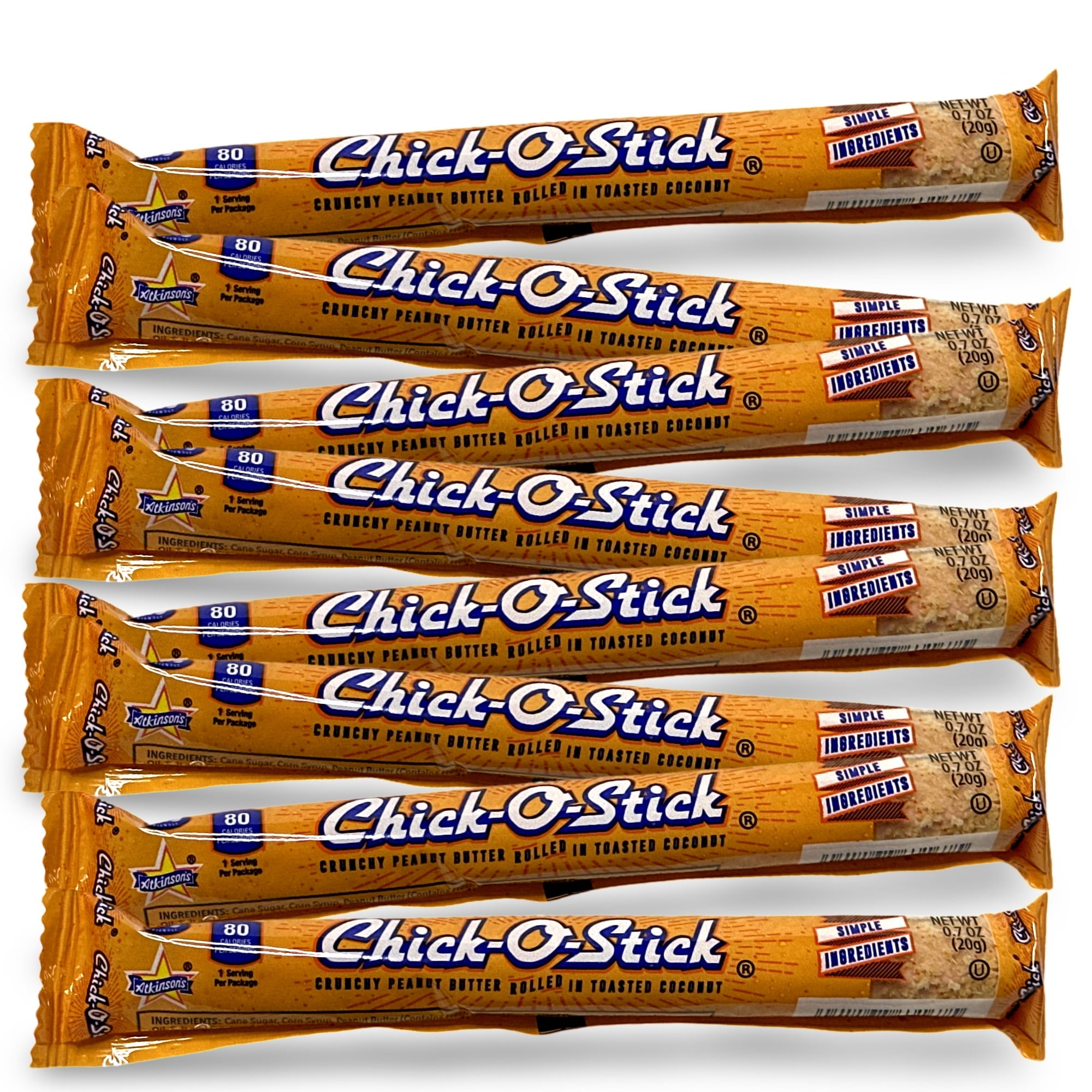 (3 pack) Chick O Stick Peanut Butter Coconut Snack Bars, 16.8 Ounce, 24 Pack