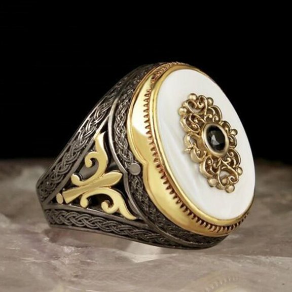 Fashion Women Bohemian Natural Shell Starfish Exaggerated Ring