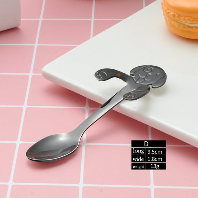Dvkptbk Spoons Cute Dog Spoon Long Handle Spoons Flatware Coffee Drinking Tools Kitchen Gadget Kitchen Gadgets