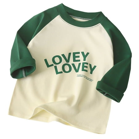 

Kids Boys Girls Casual Long Sleeve Raglan Sleeve T Shirts Crewneck Tops Kids Color Block Tee 5t Girl Shirts Athletic Apparel for Girls Birthday Shirt 2 Girl Long Sleeves Shirt for Girls Little Girls