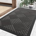 thumbnail image 1 of Alfombrilla Smiry para puerta de entrada, resistente, exterior e interior, gris, 1 of 7