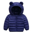 thumbnail image 5 of WIBACKER Toddler Kid Baby Boy Girl Cute Hooded Puffer Jacket Pants Winter Lightweight Down Outwear, 5 of 8