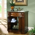 thumbnail image 2 of Silkroad Exclusive Traditional Baltic Brown Granite Bathroom Vanity- Single Sink - 33 in. Wide, 2 of 6