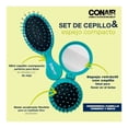 thumbnail image 4 of Set de cepillo y espejo Conair Detangling chico aqua 2 pzas, 4 of 4