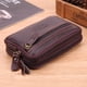 thumbnail image 3 of Bolsa de mano con tarjetero Portatarjetas de crédito Cierre de cremallera Doble capa suave Tmvgtek Para Estrenar, 3 of 9