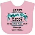 thumbnail image 3 of Inktastic Happy Father's Day Best Ever Boys or Girls Baby Bib, 3 of 4