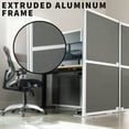 thumbnail image 6 of VIVO T-Shaped Modular Wall System, 4 PET Panels, Modern Office Cubicle Dividers, 6 of 8