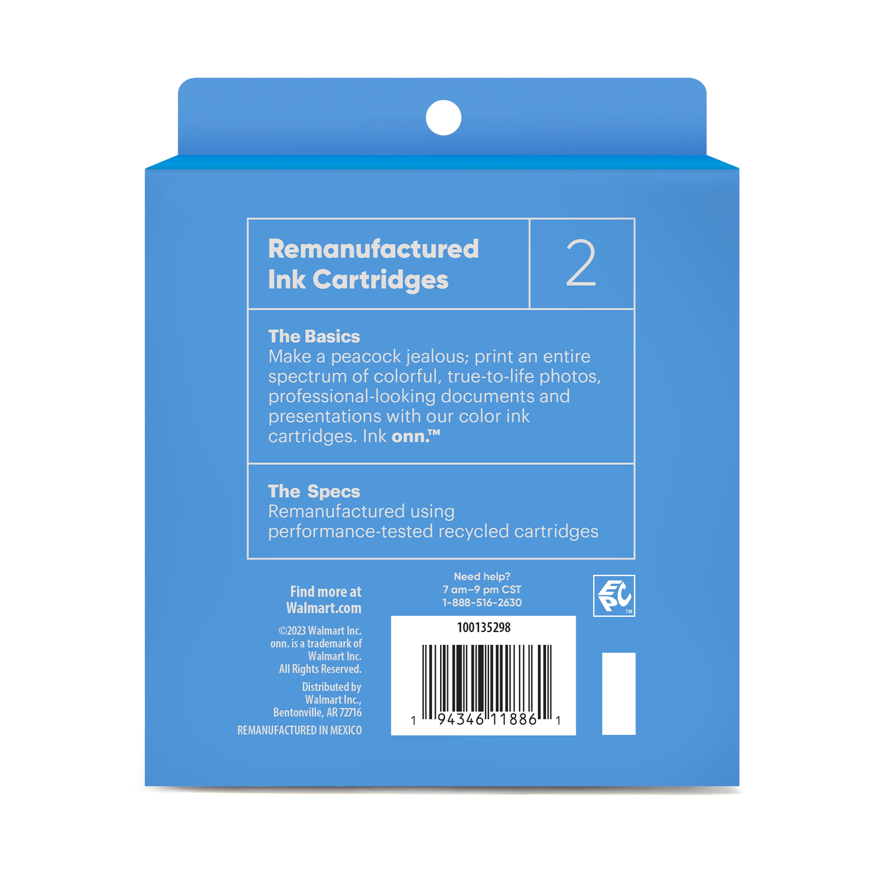 onn HP67XL Black 67 Tricolor 2-pack Printer Ink