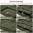 thumbnail image 6 of Rophefx Modular Sectional Sofa,Modern Chenille U-Shaped Sofa Couch with Pull Out Bed,Storage Seat,USB, Cup Holder,Side Pocket,Cloud Couch Bed for Living Room, Apartment,Green, 6 of 8