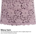 thumbnail image 6 of Joernso Bodycon Skirt Hollow Out Lace Elegant A-line High Waist Knee Length Skirt for Office, 6 of 8