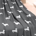 thumbnail image 3 of Dachshund Blanket,Comfortable Soft Flannel Throw Blanket,All Season,Warm Lightweight Blankets for Sofa Bed Couch Living Room Chair,30"x40", 3 of 4