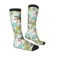 thumbnail image 4 of Lsque Watercolor Palm Tree Printed Crew Socks Men's Women's LightWeight Thin Casual Calf Socks ,Knee High Socks,Cotton Socks, 4 of 9