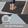 thumbnail image 5 of JAATOP Doormat Indoor 24"x 36", Dirt Trapper Entryway Rugs, Washable Welcome Mat for Inside, Entryway Rug Floor Mats Machine Washable, Dark Gray, 5 of 9