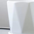 thumbnail image 3 of Macetas de cerámica de color blanco puro, macetas simples, juego de cuatro piezas de maceteros de tamaño mediano con bandeja, plantas suculentas for el hogar, cultivo de plantas verdes, 3 of 5