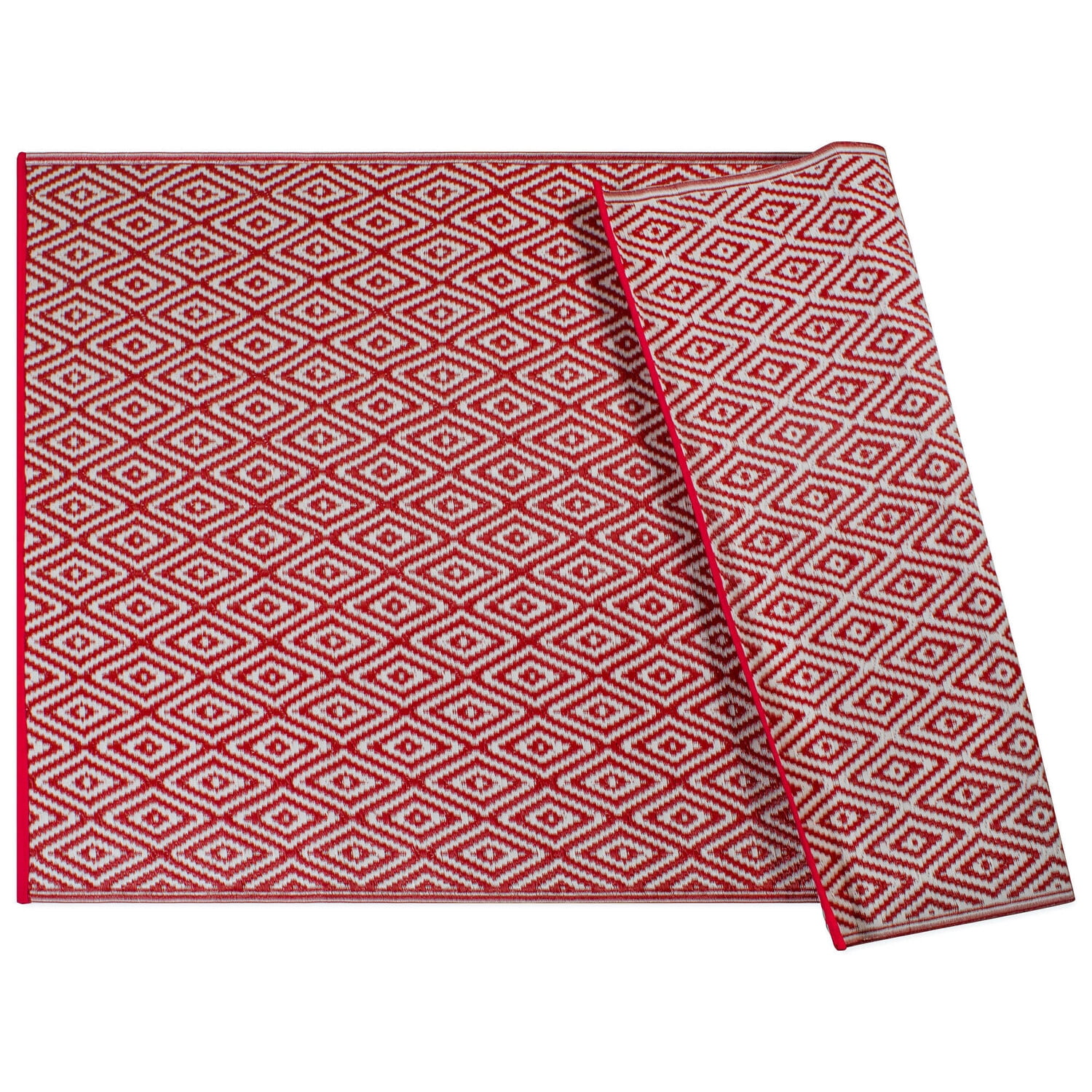 DII Rust Diamond Outdoor Rug