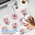 thumbnail image 4 of Long Mouse Pads for Desk,Pink Cow Strawberry Pattern Desk Mats on Top Of Desks, Desk Mouse Pad Extra Large with 3mm Non-Slip Base and Stitched Edge for Gaming,Office,Work,Home 31.5"x11.8", 4 of 6