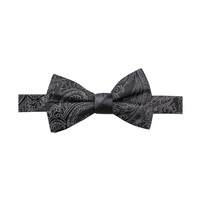 Ryan Seacrest - Pajarita para hombre con diseño de rayas de Paisley, color negro, talla única Ryan Seacrest Corbata de moño (autoatada)