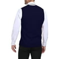 thumbnail image 4 of HAOMEILI Men's Sleeveless Sweater Vest V-Neck Casual Cable Knit Button Down Cardigan Vest, 4 of 6