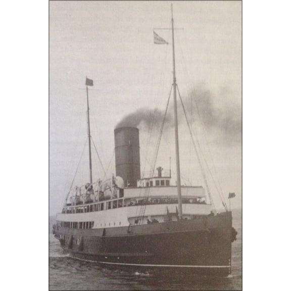 24"x36" Gallery Poster, Royal Mail Ship King Orry