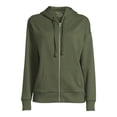 thumbnail image 4 of Time and Tru Women's Full Zip Fleece Jacket with Pockets, Sizes XS-XXXL, 4 of 6