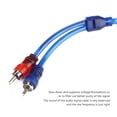 thumbnail image 1 of Cable de Interconexio de Audio Transparente Azul para Coche de 5 Metros Ultra Flexible, 1 of 7