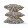 thumbnail image 3 of Orange Green Cloverleaf Indoor Outdoor Throw Pillow, 3 of 4