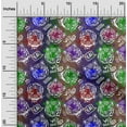 thumbnail image 2 of oneOone Cotton Poplin Twill Medium Blue Fabric Colourful Animal Face Fabric For Sewing Printed Craft Fabric By The Yard 56 Inch Wide, 2 of 4