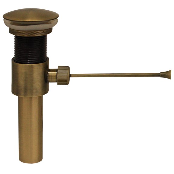 Whitehaus Collection  WHP314-1-AB 2.75 in. Pop-up mechanical drain- Antique Brass